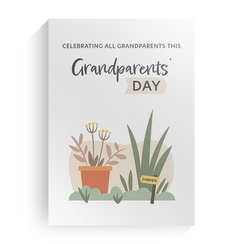 Grandparent's Day - Garden A2 Poster